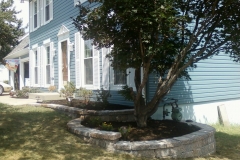 Full Features Landscape and Garden Center small retaining walls and bedding areas